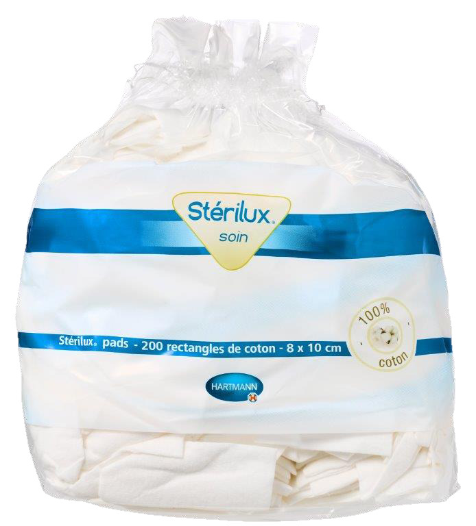 Stérilux® pads - 200 rectangles de coton – HARTMANN Direct