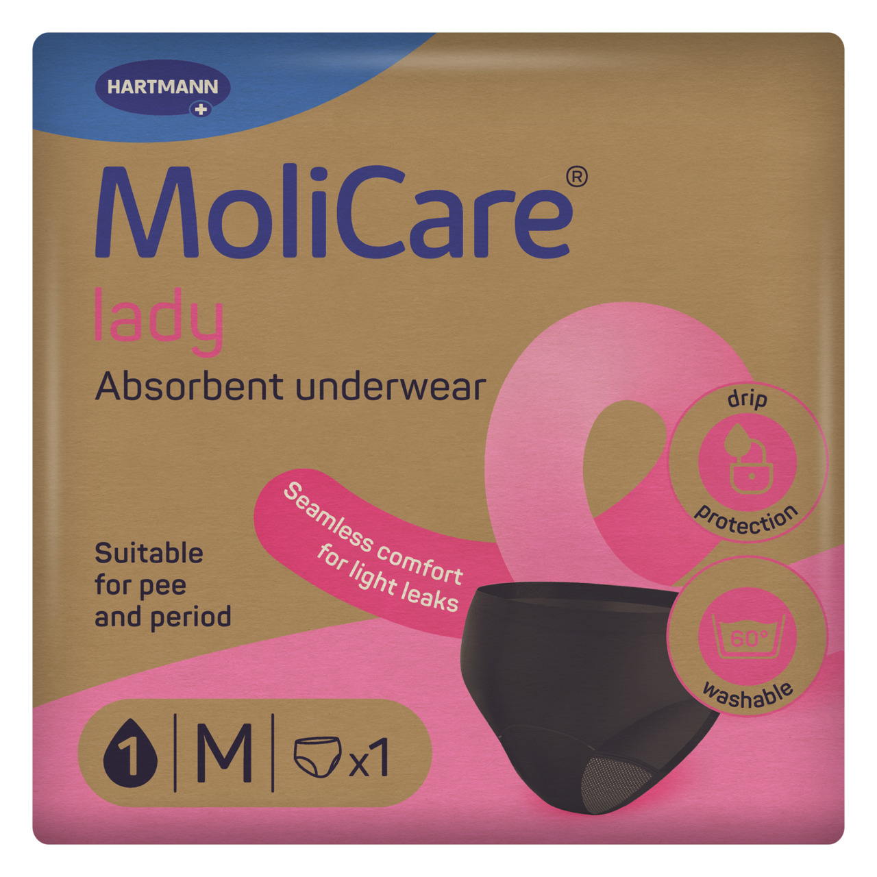 MoliCare® Absorbent underwear for Pee and Period