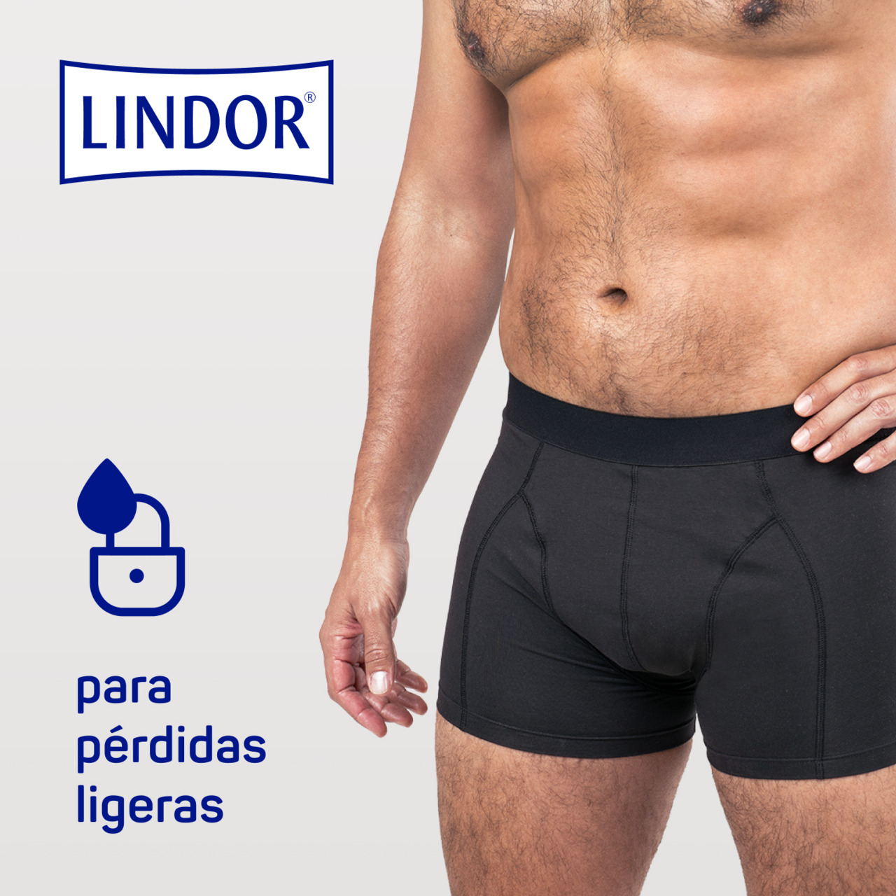 Calzoncillos absorbentes lavables Lindor® MEN Talla M recambios