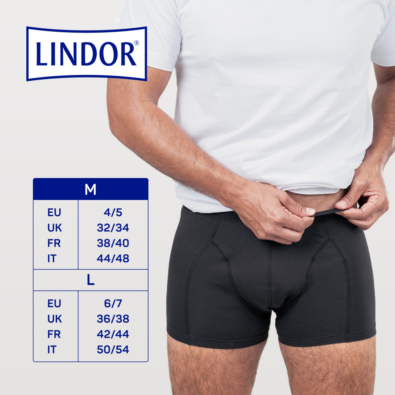 Calzoncillo absorbente lavable Lindor® MEN Talla M